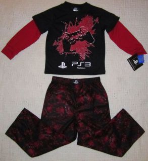 NWT Boys PS3 PLAYSTATION 3 Pajamas / Pajama Set   size 4 / 5 or 6 / 7 
