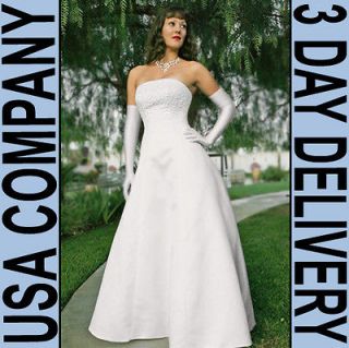 Ivy Strapless Corset Wedding Dress With FREE Bolero Jacket Size 24 