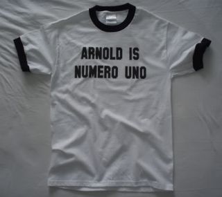 Arnold Is Numero Uno T Shirt Vtg Style Ringer Short Long Tall Mens 