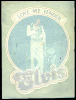 Elvis Presley Love Me Tender Iron on 1970s