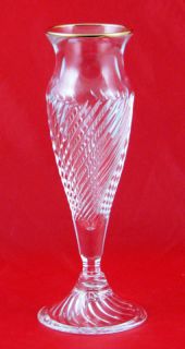 Waterford Crystal 9 Arrington Gold Vase New in Box