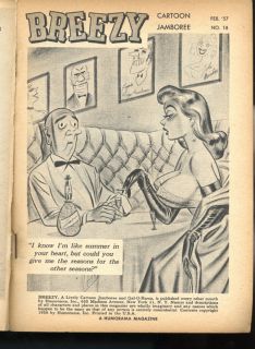   February 1957 BILL WARD Cartoons JENNIE LEE Arline Hunter PIN UPS
