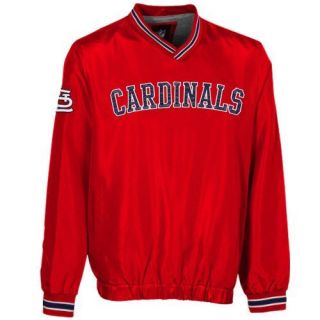 St Louis Cardinals Preseason Wordmark Pullover Jacket Cardinal