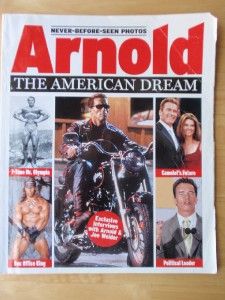 Arnold The American Dream Bodybuiding Muscle Photo Book Softcover 