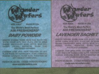 wonder wafers air fresheners 10p k lavender baby powder ours