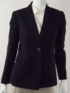   Blazer Jacket Black Tahari Arthur s Levine M 4 Polyester Blend
