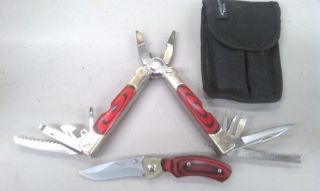 Appalachian Trail 2 Pc Pocket Knife Multi Tool Beautiful Wood Handles 