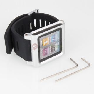   Touch Bracelet Watch Band for Apple iPod Nano 6th Gen Silver