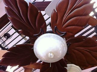  Wood Leaf Blades Ceiling Fan   Anchor Fans   Tommy Bahama type Style