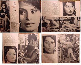Pageant Magazine July 1962 Sandy Hill Sophia Loren