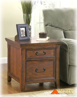 Ashley Furniture   Woodboro Rectangular End Table w/ Work Center 