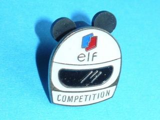 Elf Aquitaine Oil Company Race Car Driver Helmet Competition Lapel Hat 