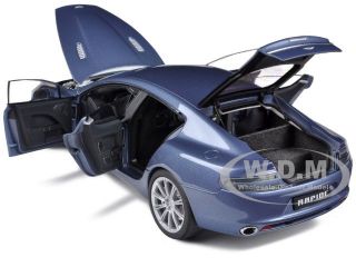 Aston Martin Rapide Concours Blue 1 18 Diecast Car Model by Autoart 