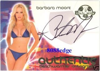Benchwarmer World Cup Autograph Auto 25 Barbara Moore