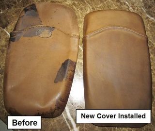   F250 F350 F450 King Ranch Leather Armrest Cover 