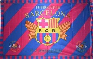Barcelona Futbol Club Flag 3x5 Soccer Red Banner