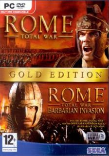Rome Total War Gold Edition 2 Games Win 98 XP DVD ROM 010086851663 