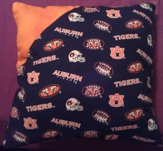 Auburn Tigers Decorative Throw Pillow 14x14 NCAA College Football 