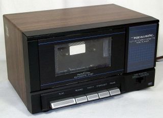   Realistic Stereo Audio Cassette Tape Playback Deck, 14 632, Works, VG
