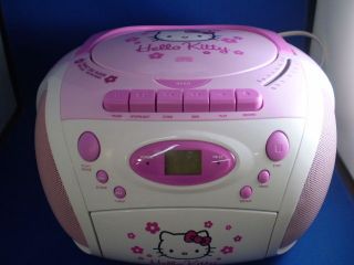 Spectra KT2028B Hello Kitty AM/FM Stereo CD Cassette Recorder