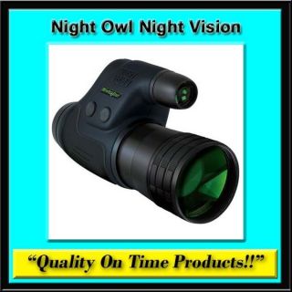New Night Owl Night Vision 4x24 Monocular Ir Infrared Outdoors Hunting 