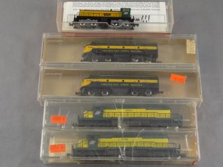 DTD HO SCALE LOT OF 5 CNW CON COR ARNOLD DIESEL ENGINES   CHICAGO 
