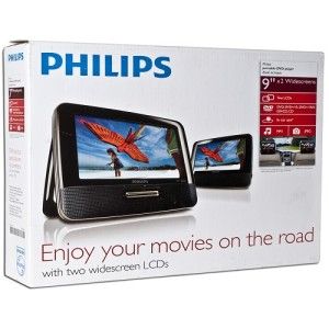 Philips 9 Dual Screen Portable DVD Player