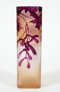 Auguste Legrass Vase CA1914 Beautiful French Enameled Art Glass 