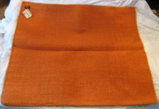 New Western Saddle Blanket Pad Orange 90 Wool Handwoven 4 Pounds Horse 