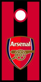 Arsenal Gunners Cornhole Bag Toss Game Wrap Graphic Decal Set