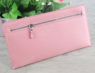 New Concise Style Womens Ladys Leechee Pattern PU Leather Wallet 