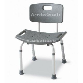Medline Elderly Bathtub Shower Seat Chair Bench w Back