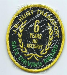   Transport driver patch safe driving award 6 years no accident 3 1 2X3