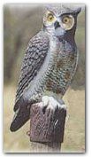   VINTAGE GREAT HORNED OWL WOOD DECOY; Crow Hunting Decoy FOLK ART OWL