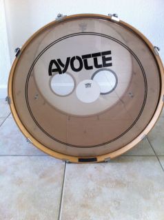 Ayotte ( Black and Gold Sparkle ) Kick Drum