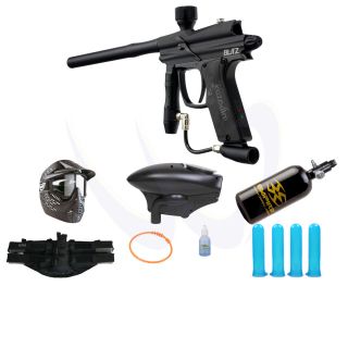 Azodin Blitz Black Paintball Marker Fasta HPA N2 SWAT Package 9374 