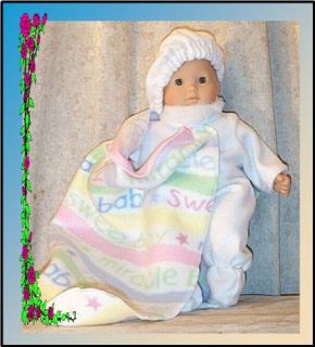Doll Clothes Snow Suit Fit 14 16 inch American Girl Bitty Baby White 