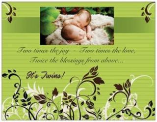 20 Twins Baby Shower Invitations Post Cards Postcards