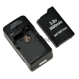 3600mAh Battery Replacement Battery Charger for PSP 1000 1001 Series 