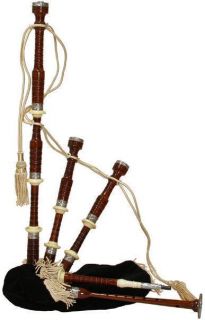 FULL SIZED ROSEWOOD BAGPIPES BAGPIPE BAGEB NEW
