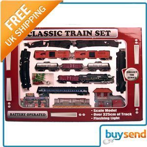 Classic Train Play Battery Operated Scale Model Set Kit