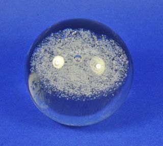 BACCARAT GLASS CRYSTAL SPHERE, SIGNED, MINT CONDITION, VINTAGE