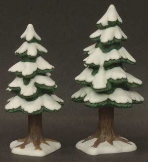   Village Small Porcelain Pines 4 4 5 Tall Retired 52515