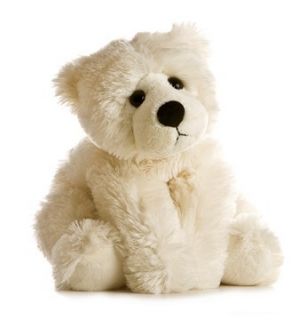 12 Aurora Plush Off White Teddy Bear Stuffed Animal Toy Brae Bear 