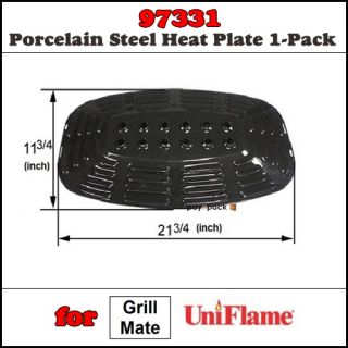 Maltese Uniflame BBQ Gas Grill Porcelain Steel Heat Plate Shield MCM 