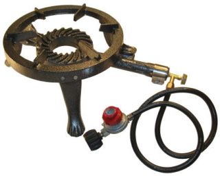   Pressure Outdoor Camping Propane Gas Burner BBQ Cast Iron Stove