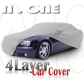   Nova 4 Layer Waterproof Car Cover Mirror Pocket 190x70x47 Inch