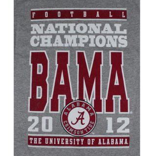   Alabama Crimson Tide Big Block 2012 BCS National Championship T Shirt