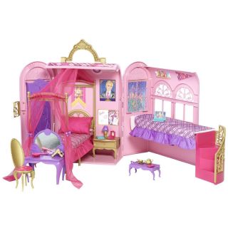 Barbie Princess Charm School Royal Bed Bath Play Set New in The Box 