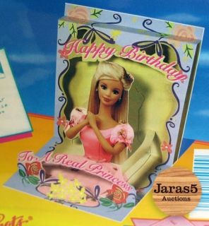 Barbie Doll Pop Up Greeting Birthday Card Princess Surfer Birthday 